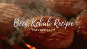 home made grilled beef kebab