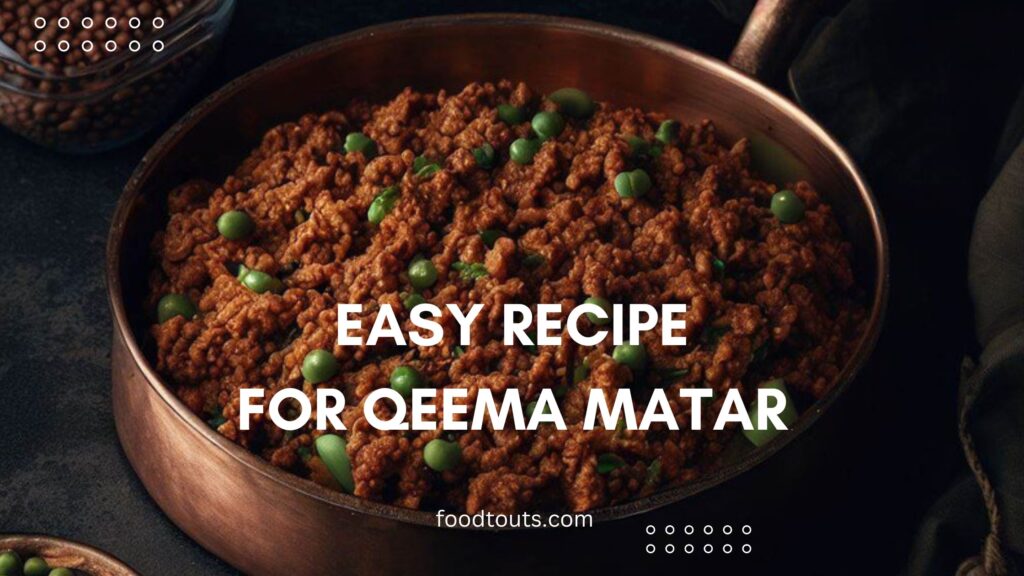 A picture of qeema matar recipefor foodtouts