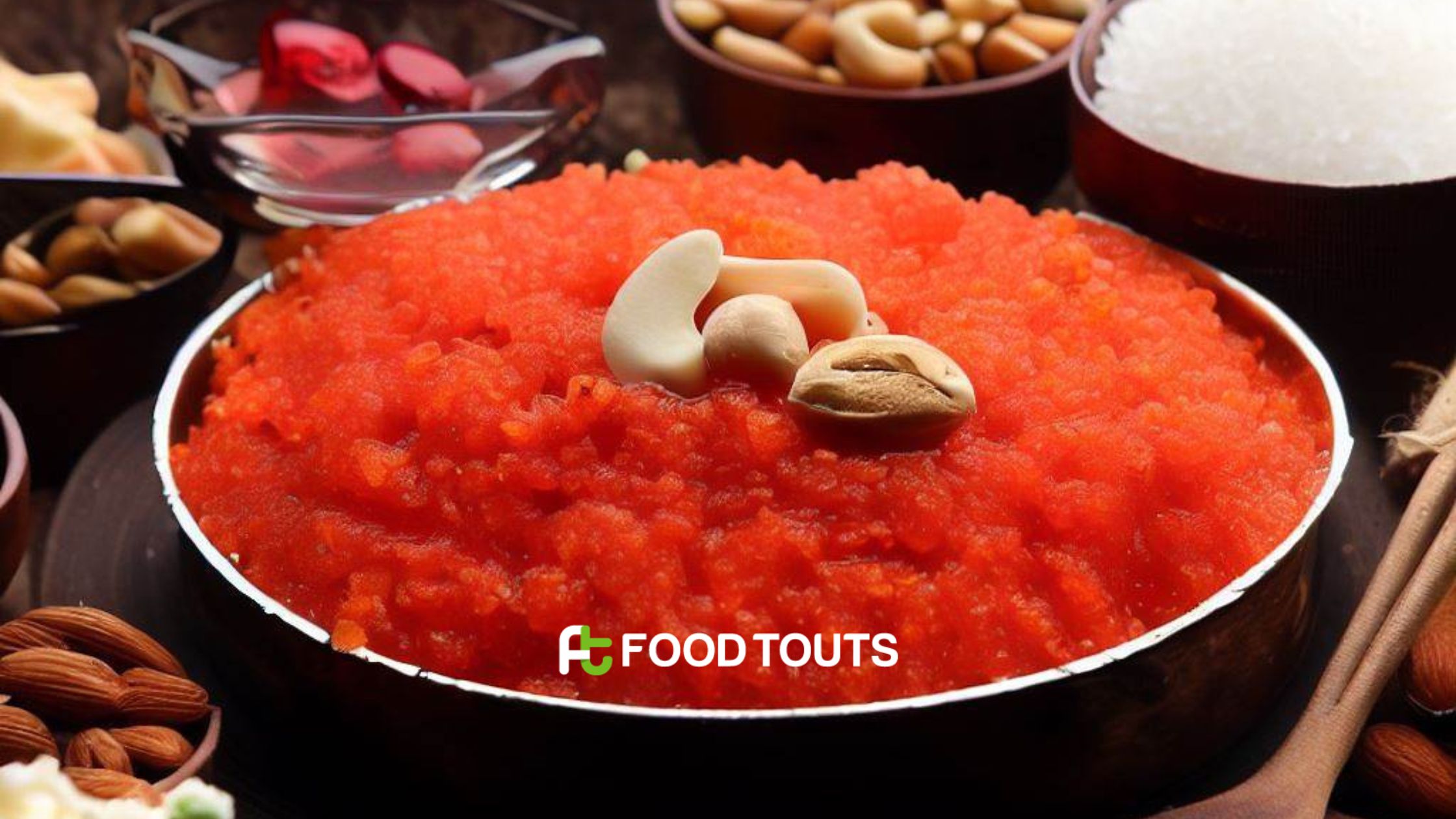 Gajar ka halwa recipe served