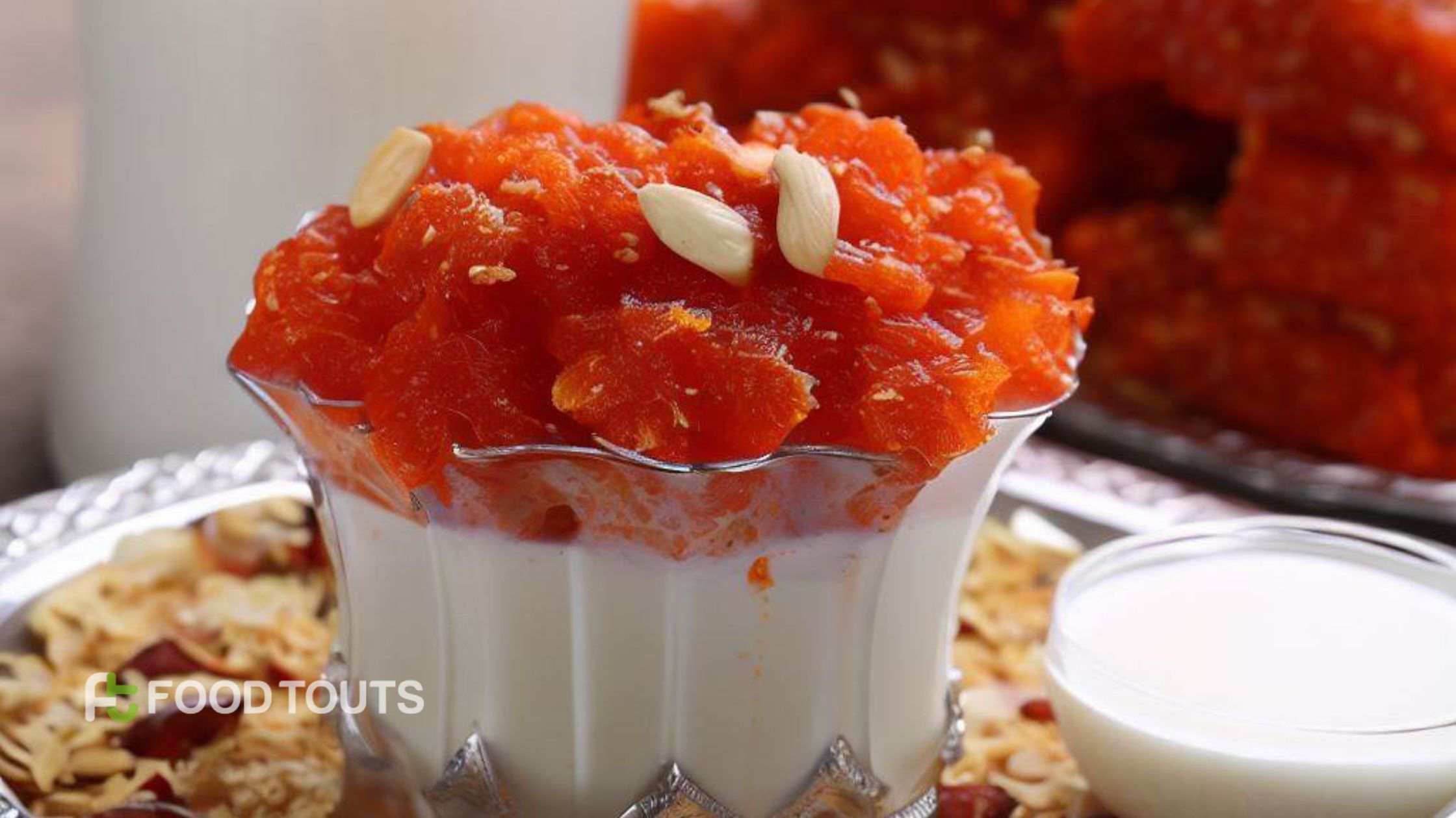 Gajar ka halwa in a cup