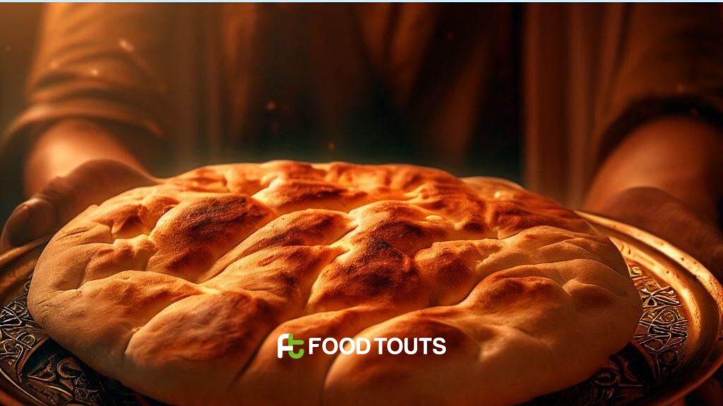 A beautiful Kabuli Naan in a plate