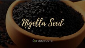 Nigella seeds in a clay bowl