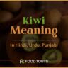 Kiwi fruit meaning in urdu, hindi